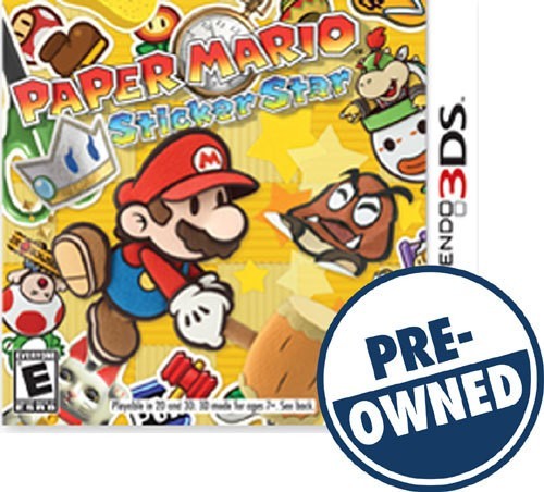  Paper Mario: Sticker Star — PRE-OWNED - Nintendo 3DS