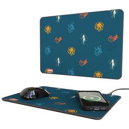 Keyscaper - Marvel Pattern 2 15-Watt Wireless Charger and Mouse Pad - Fantastic Four