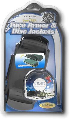 Front Standard. Pelican Accessories - Face Armor & Disk Jackets for PlayStation Portable.