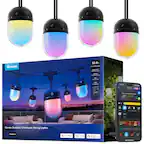Govee 32.8ft 10m/10Lights Multi-Color Effect Outdoor String Lights
- High Brightness
- Waterproof
- App Control
- Works with Alexa and Google Home
- Matter Compatible
Govee Outdoor Chromatic String Lights