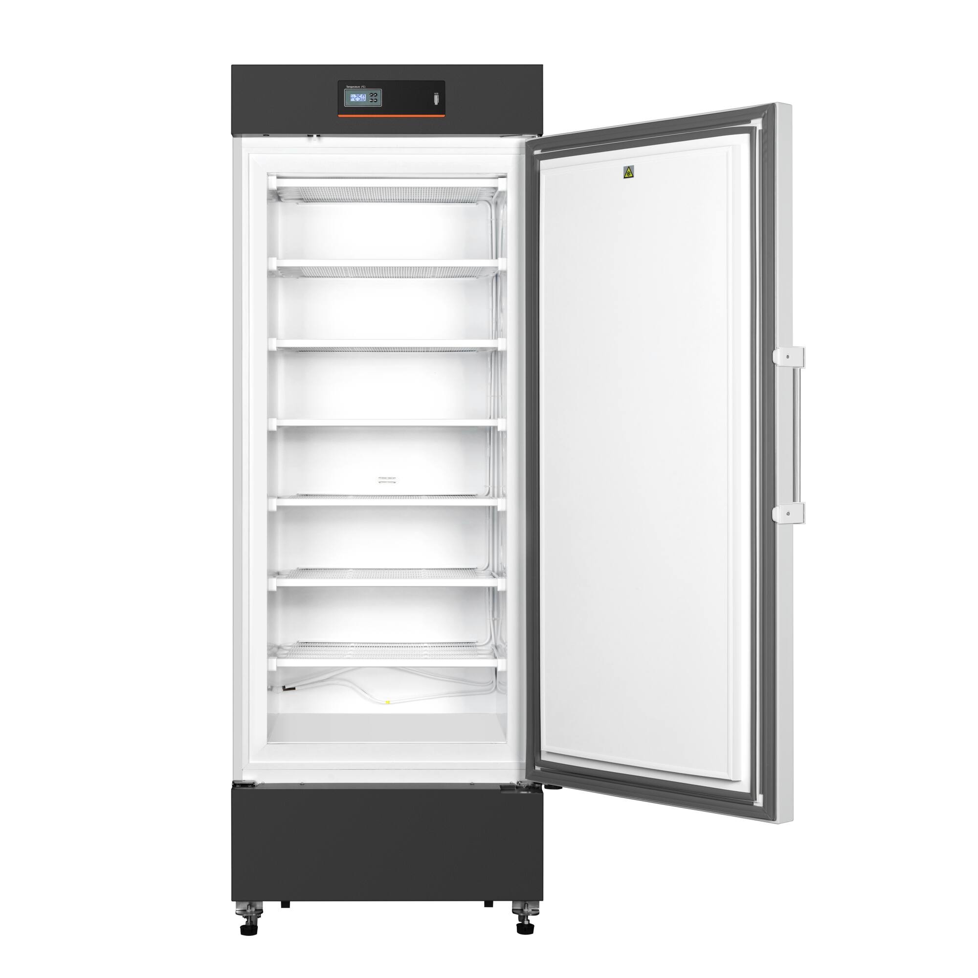 Alt View 3. Koolmore - 27 in. -25 C Upright Medical Freezer For Pharmacy / Laboratory Dynamic Freeze, LED Display, Multi-Level Emergency Alarms - Stainless steel.