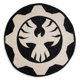 Just Funky - Gears of War Phoenix Omen Round Fleece Throw Blanket - 60” - Black
