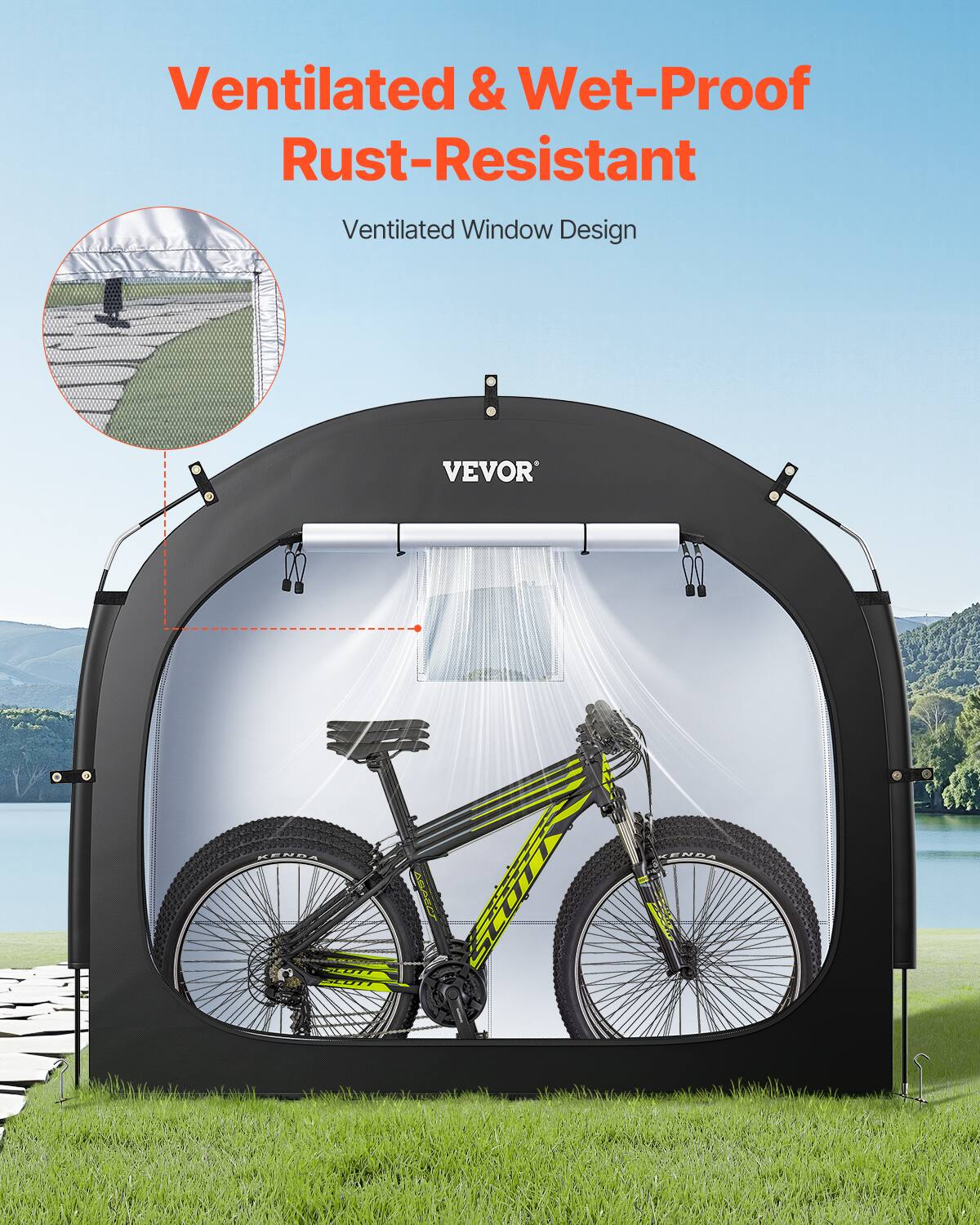 Ventilated & Wet-Proof Rust-Resistant Ventilated Window Design VEVOR
