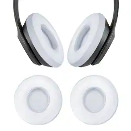 Unique Bargains - 2pcs Universal Wireless Ear Pads Replacement Cushions 2.9x2.6 Inch High Density for Headphones Gaming - White