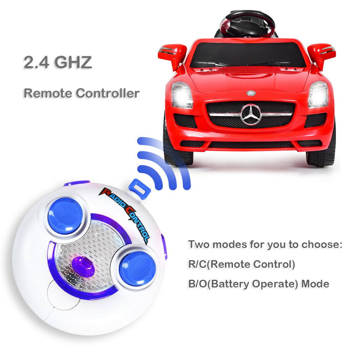 2.4 GHZ  
Remote Controller  

RADIO CONTROL  

Two modes for you to choose:  
R/C (Remote Control)  
B/O (Battery Operate) Mode