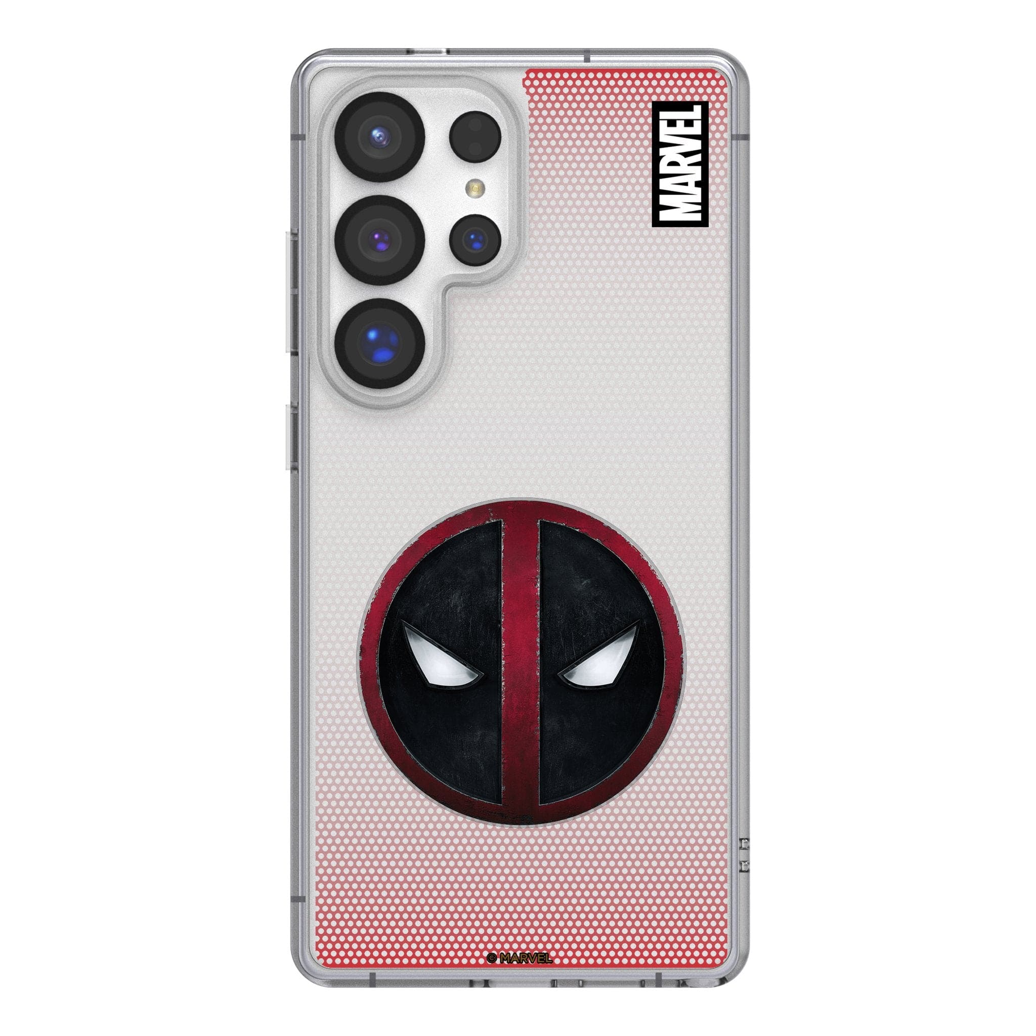Keyscaper - Marvel Grid Clear Phone Case - Samsung Galaxy S23 Ultra - Deadpool