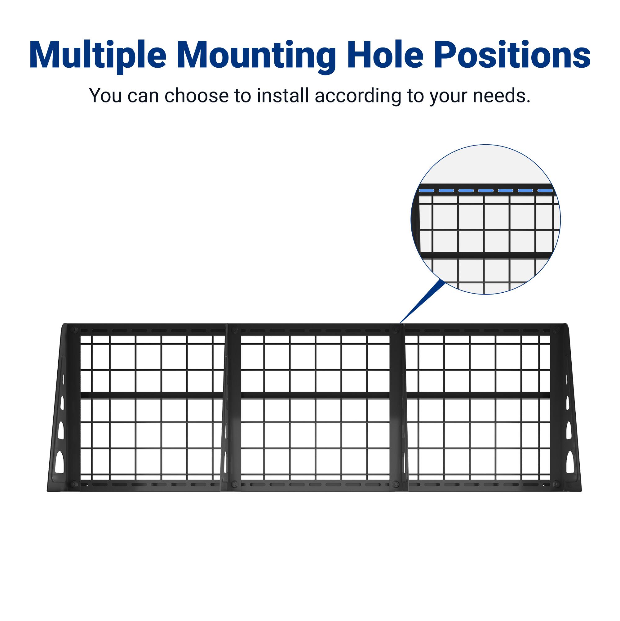 Multiple Mounting Hole Positions  
You can choose to install according to your needs.