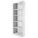 Angle. CorLiving - CorLiving - Hawthorne Collection 5 Shelf Floor-Standing Bookcase - White.