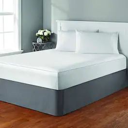 J&V TEXTILES - Waterproof Bed Bug Proof Mattress Encasement Protector - White