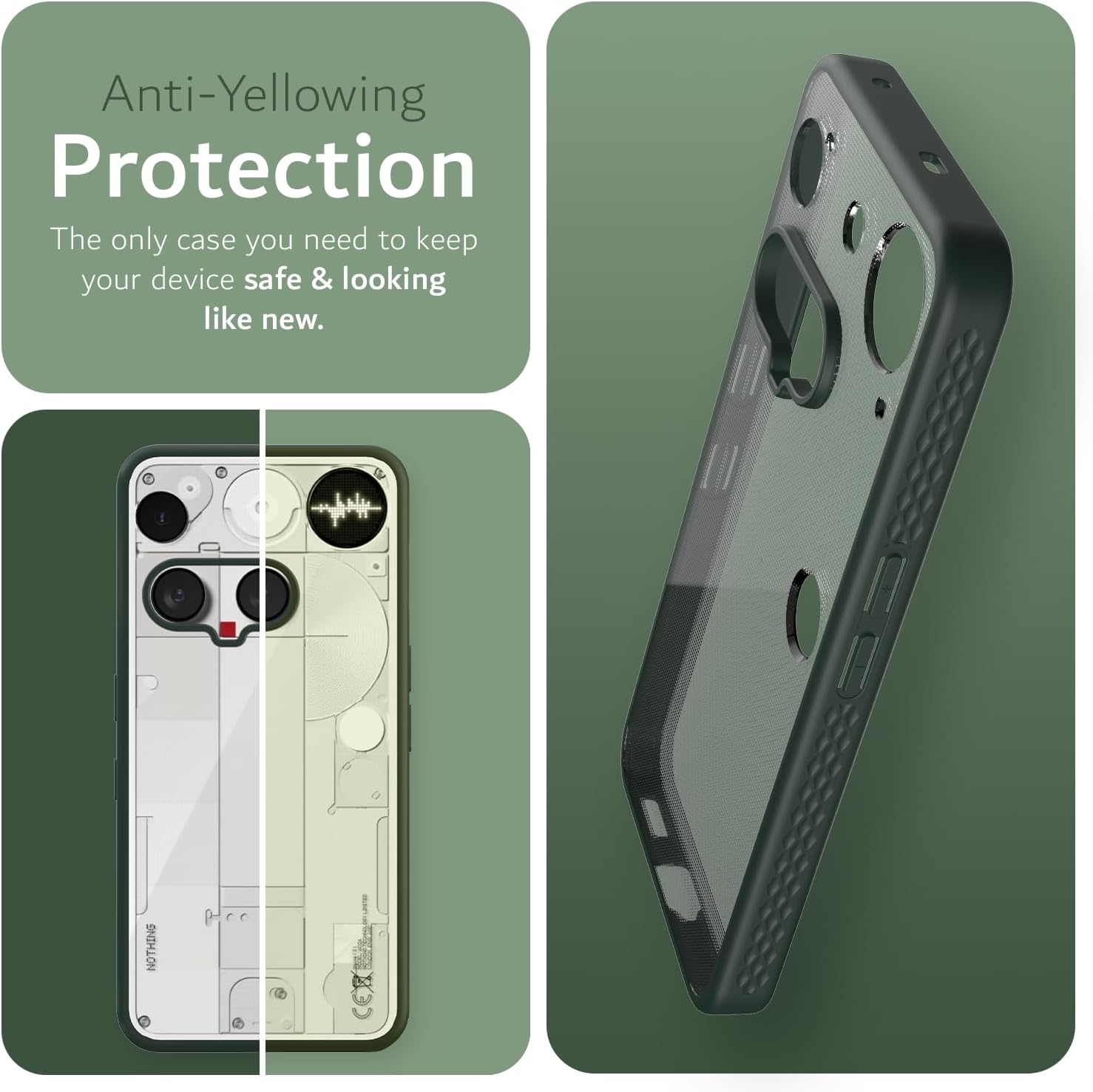 Anti-Yellowing Protection  
The only case you need to keep your device safe & looking like new.