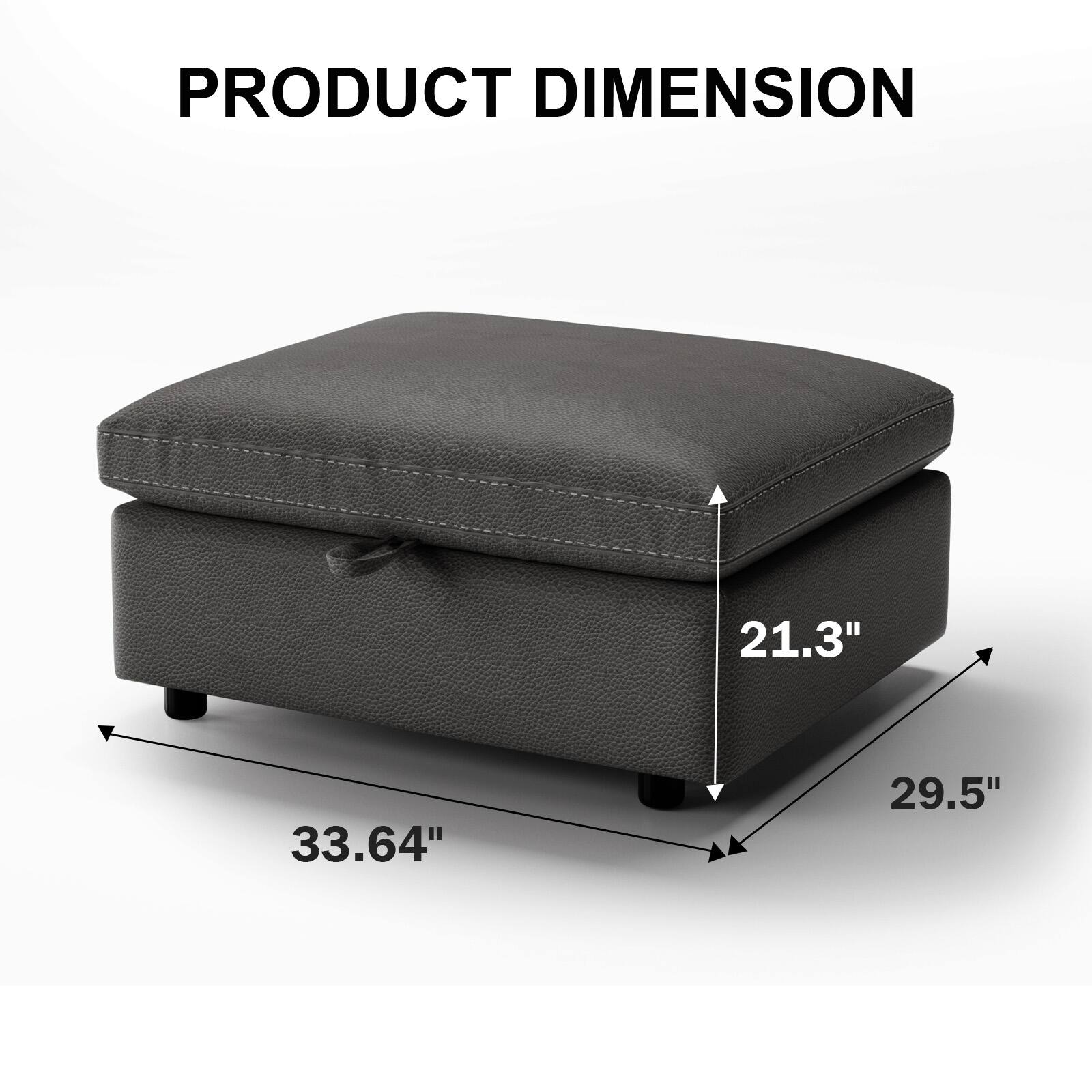 PRODUCT DIMENSION  
21.3" x 33.64" x 29.5"