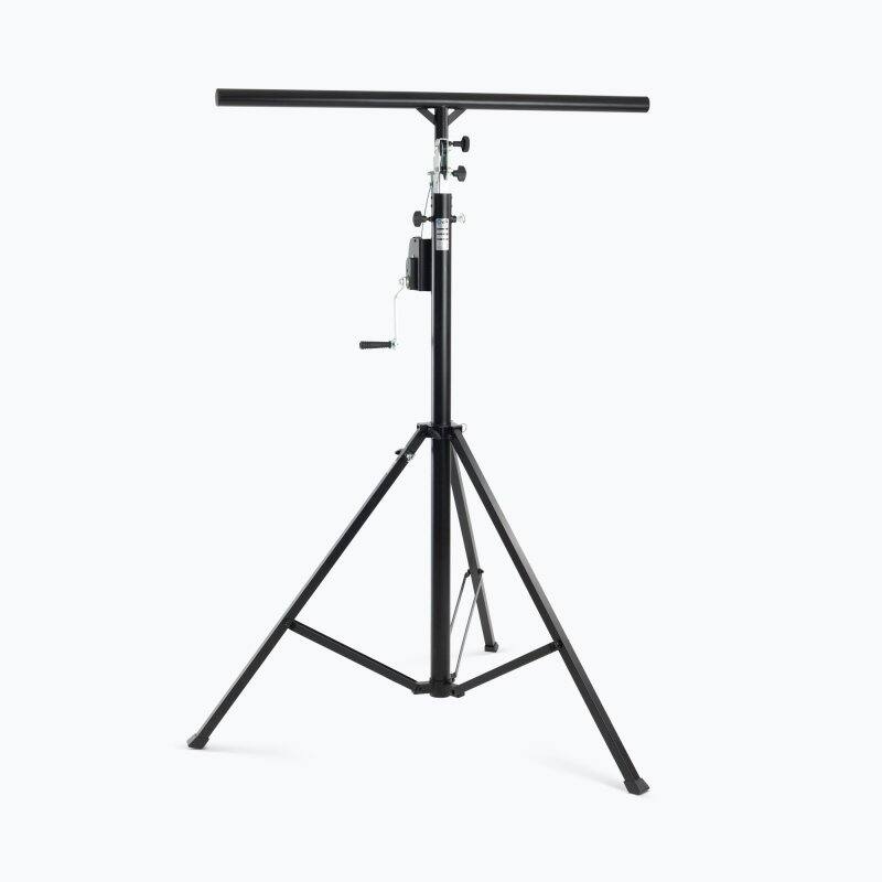 Front. On Stage Stands - On-Stage LS9900B Crank Up Lighting Stand - Black.