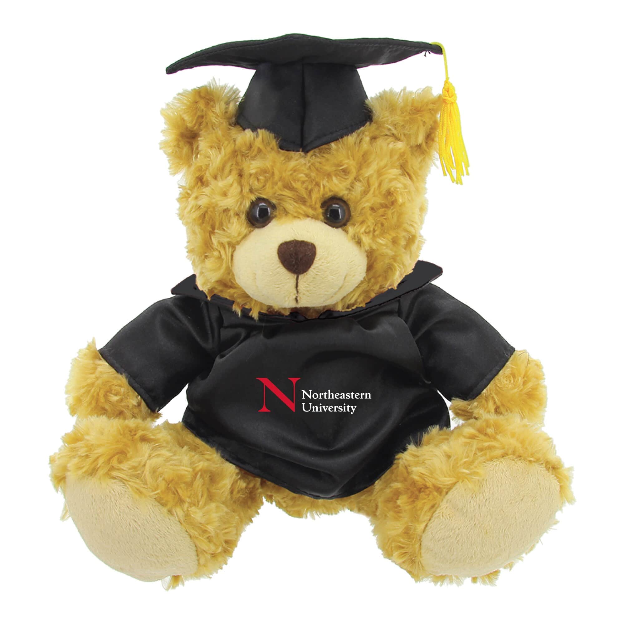 Jardine - /Brown Northeastern Huskies 12'' Graduation Plush Bear - Black