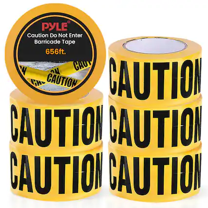PYLE®
Caution Do Not Enter Barricade Tape
656ft.
CAUTION
CAUTION
CAUTION
CAUTION
CAUTION
CAUTION