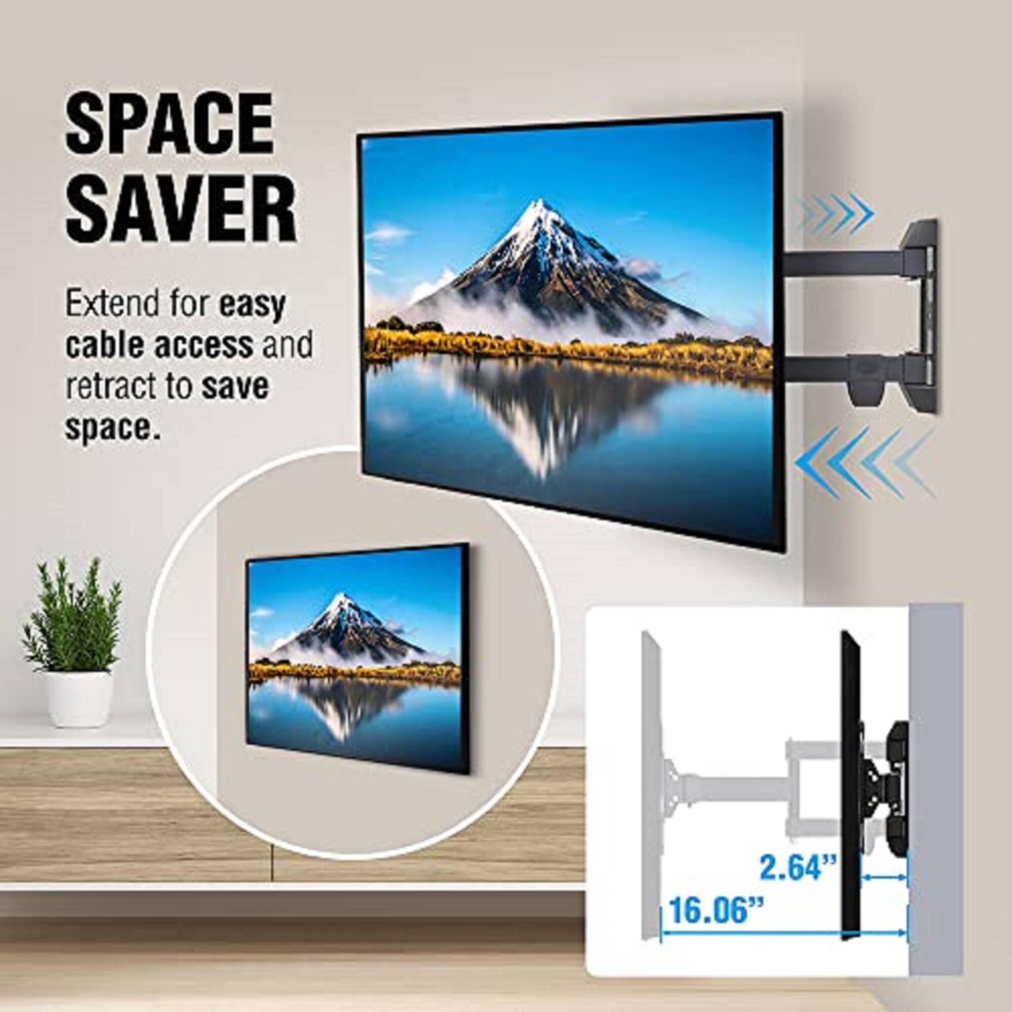 SPACE SAVER

Extend for easy cable access and retract to save space.

2.64" 16.06"