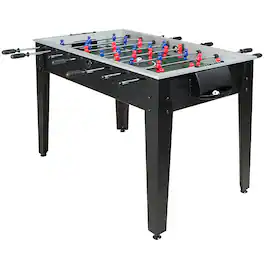 Gymax - 48'' Competition Sized Wooden Soccer Foosball Table Adults & Kids Home Recreation