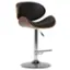 Angle. Simpli Home - Marana Bentwood Adjustable Height Gas Lift Bar Stool - Black.