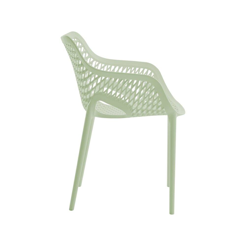 Alt View 1. Meridian Furniture - Mykonos Mint Outdoor Patio Dining Chair, Set of 4 - Mint.