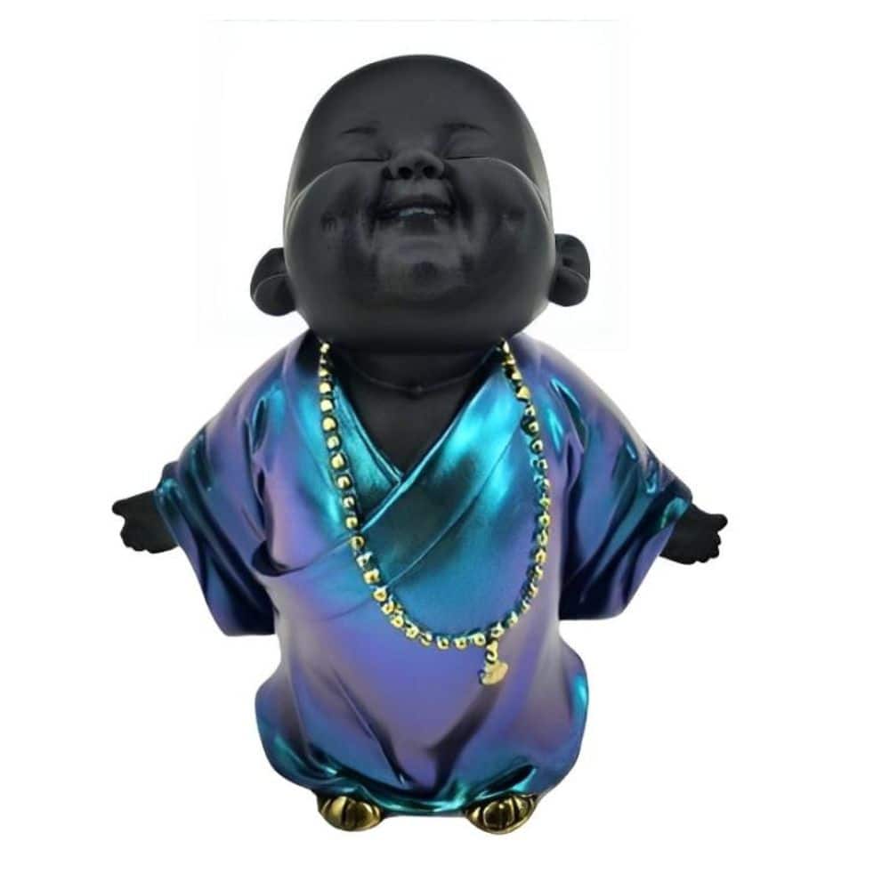 FC Design - 7"H Buddha Look Up Figurine Statue Office Desk Tabletop Home Decor Gift - Multi-Color