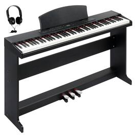 Winado - 88 Key Piano Keyboard Digital Piano with 3 Tone Controls, MIDI & Bluetooth Functionality, Includes Headphones