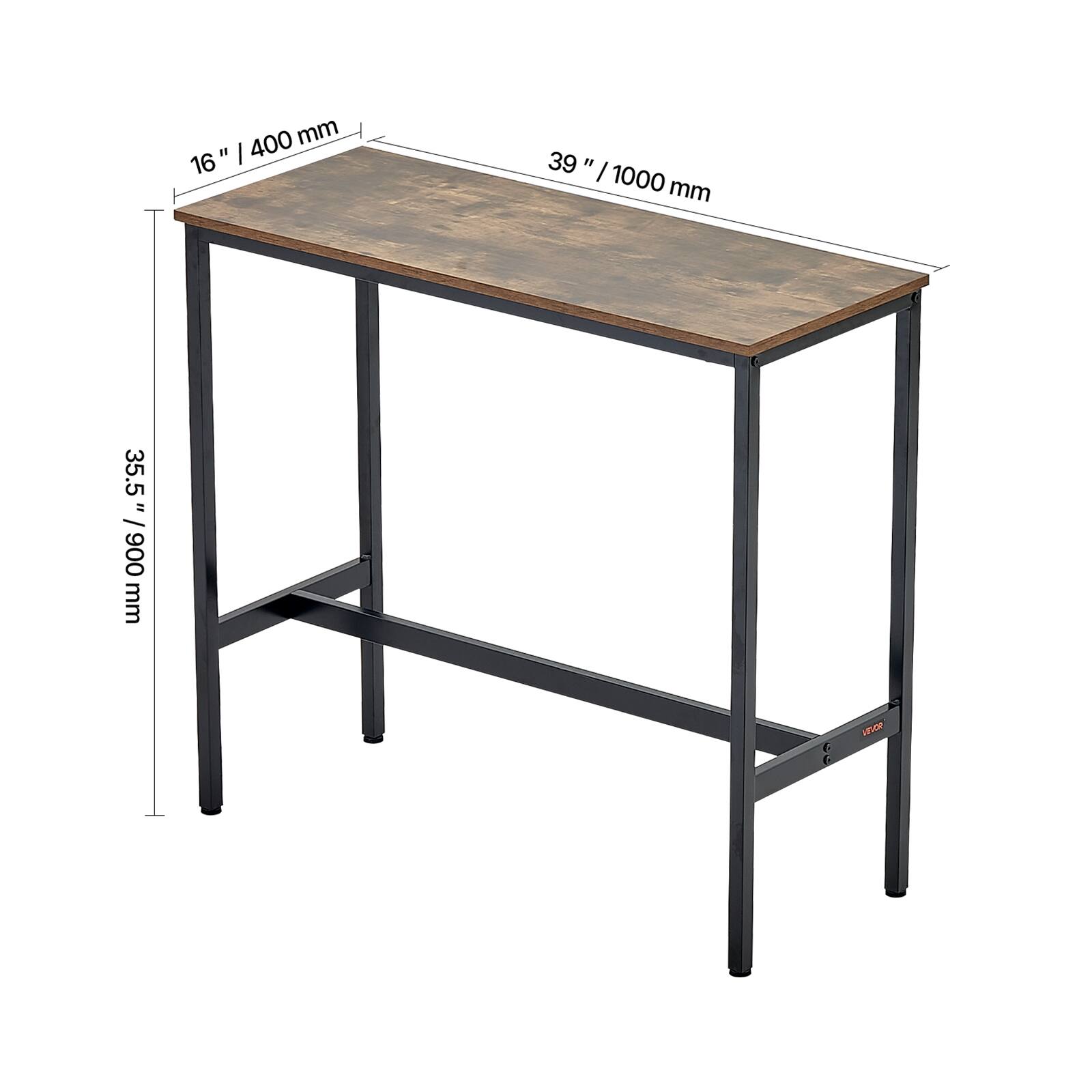 16" / 400 mm  
39" / 1000 mm  
35.5" / 900 mm