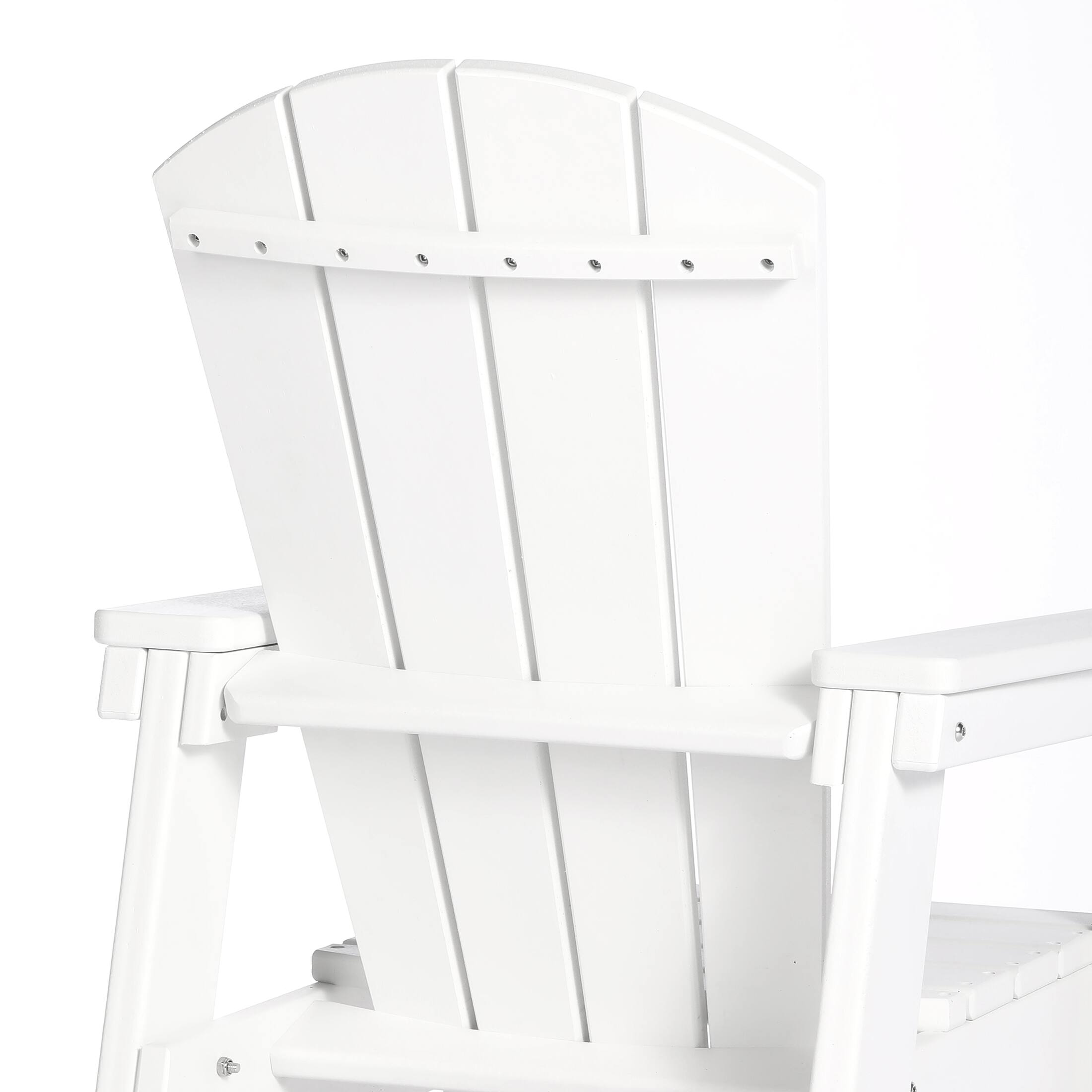 Alt View 2. WestinTrends - WestinTrends Malibu Kids 3-Piece Outdoor HDPE Adirondack Chairs With Square Side Table Set - White.
