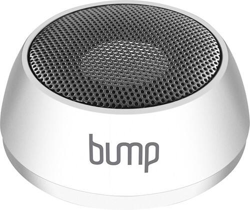 Front. Aluratek - BUMP Portable Speaker for Most Bluetooth-Enabled Devices - White.