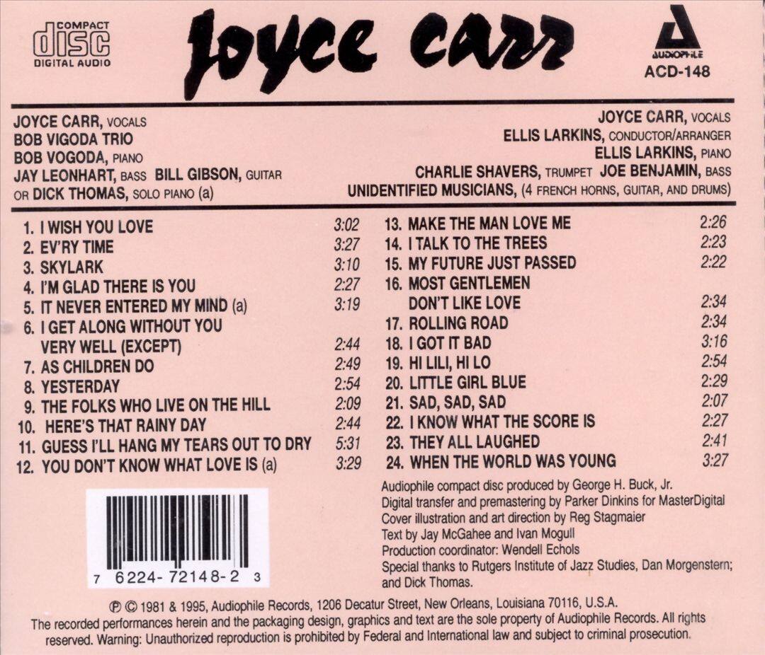 Back. With Bob Vigoda & Ellis Larkin [CD].