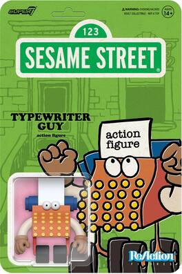 Super7 - Sesame Street - ReAction Figures Wv6 - Typewriter Guy - COLLECTIBLES - Multicolor