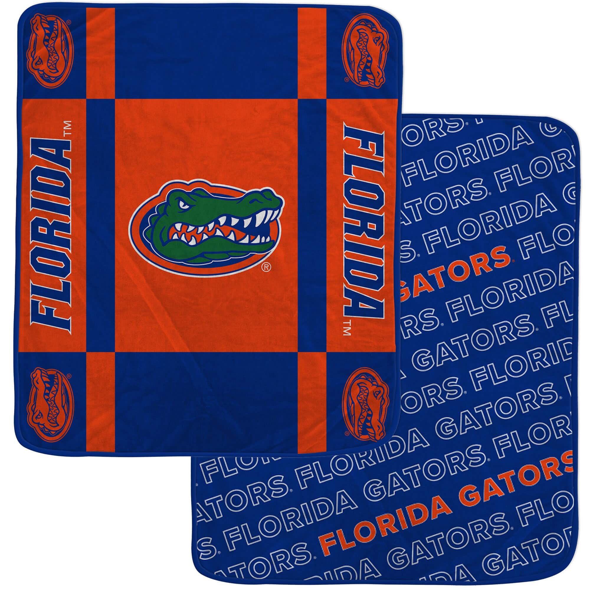 Pegasus - Florida Gators 60- x 70- Reverse Block Double-Sided Ultra Cozy Blanket - Multicolor