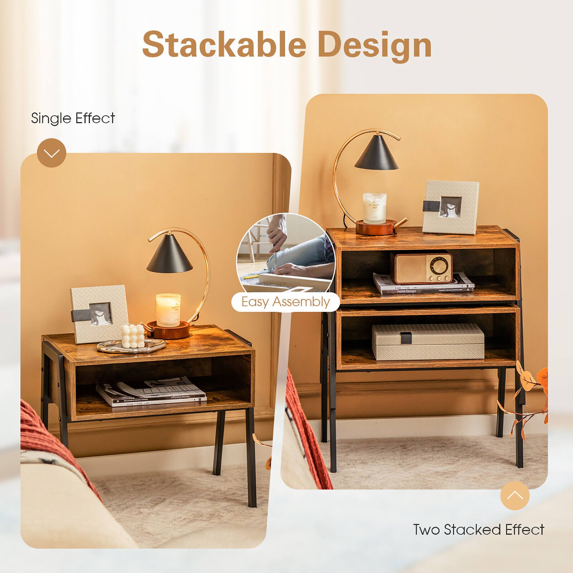 Stackable Design Single Effect Easy Assembly Two Stacked Effect