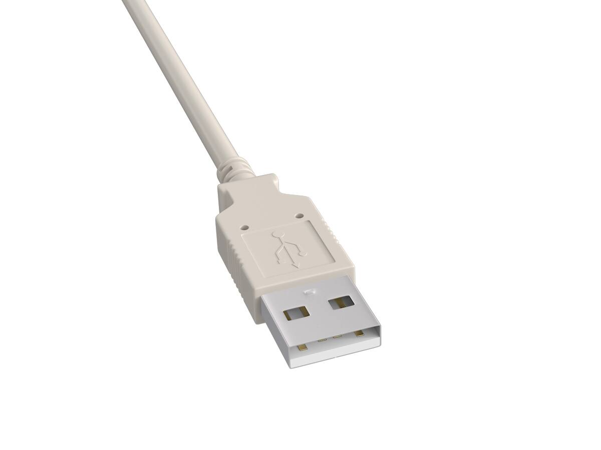 Left. Cable Leader - USB 2.0 Type A Male to Female Extension Cable, 480Mbps, Double-Shielded, Gold-Plated - White.