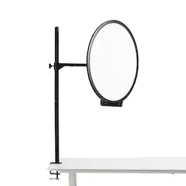 Amaran - Verge Max 22" 60W Bi-Color Circular LED Light Panel, Charcoal - Includes Desk Clamp Stand with a 360deg Swing