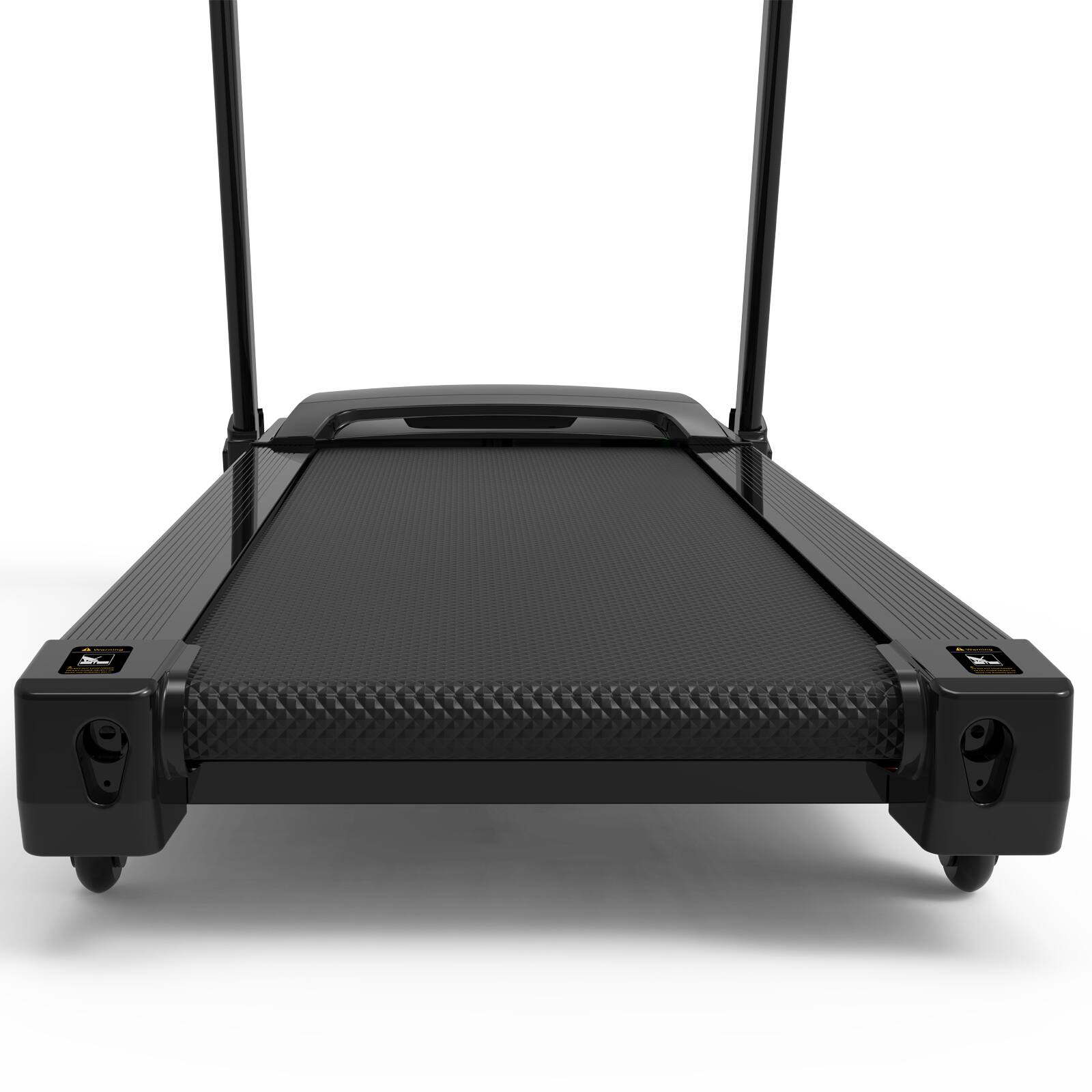 Alt View 6. Tiramisubest - 3.5HP Electric Folding Treadmill - Auto Incline, Bluetooth, App & Shock Absorption - Black.