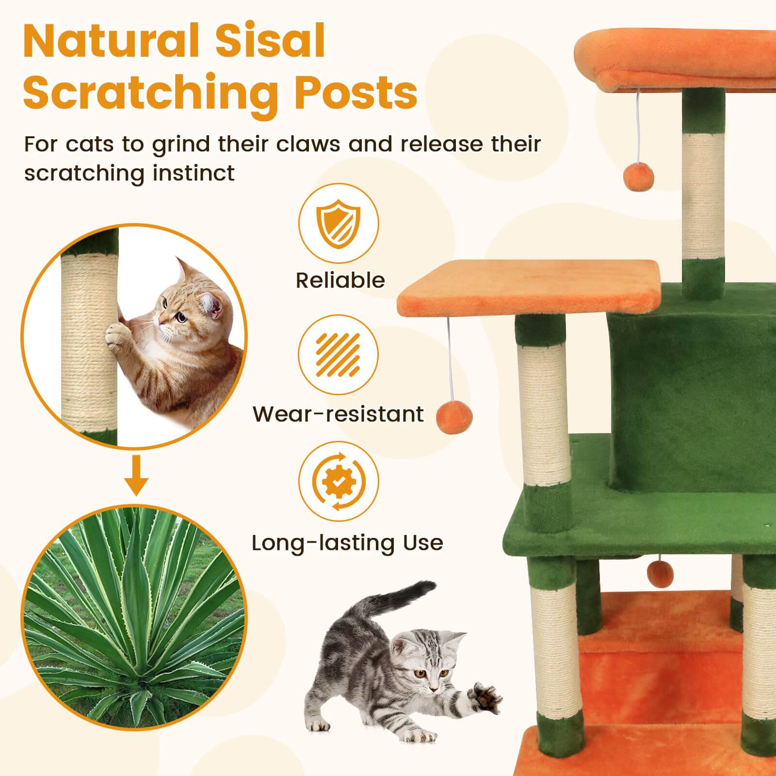 Natural Sisal Scratching Posts

For cats to grind their claws and release their scratching instinct

- Reliable
- Wear-resistant
- Long-lasting Use