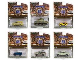 "Battalion 64" Set of 6 pieces Series 3 1/64 Diecast Models by Greenlight - Multicolor