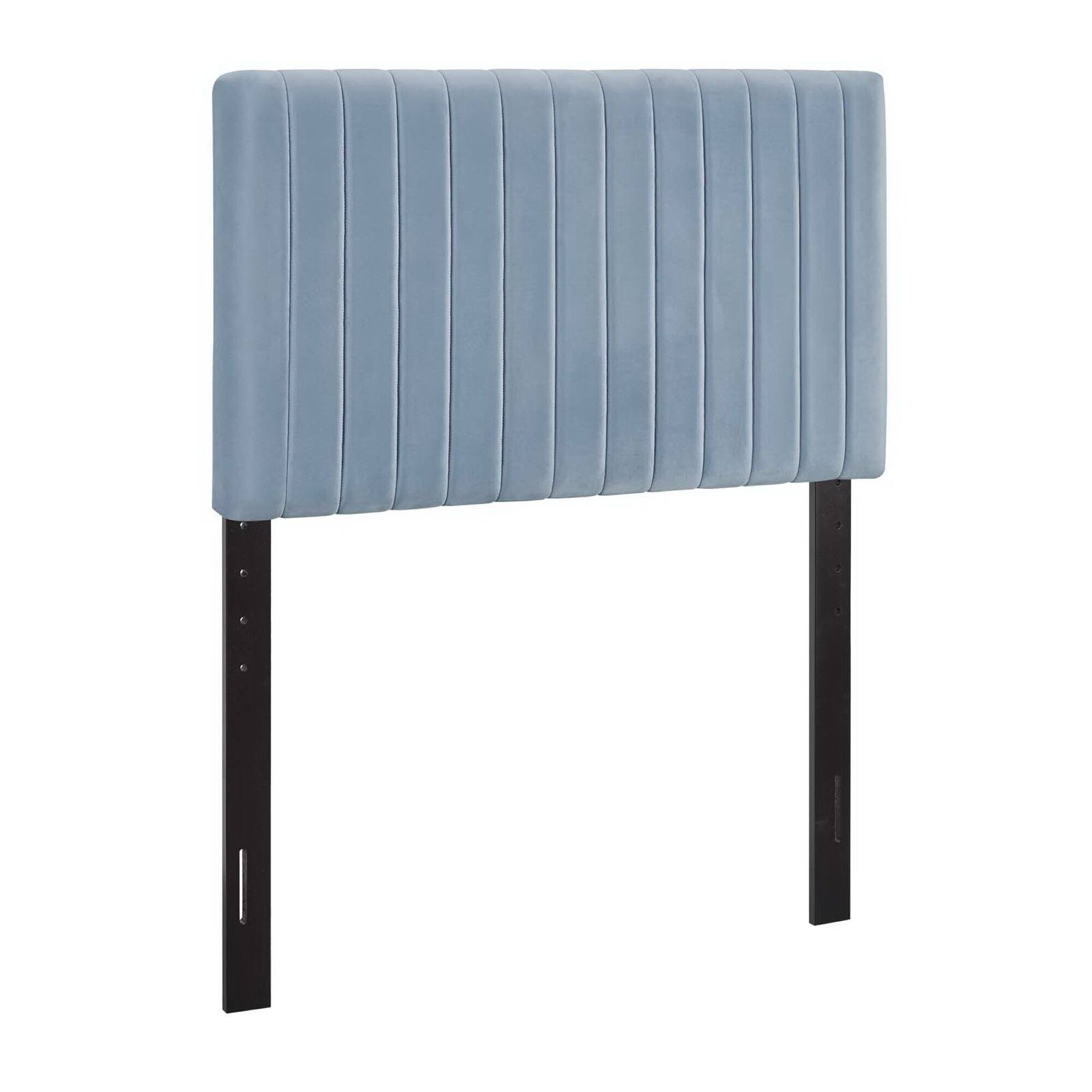 Keira Performance Velvet Twin Headboard by Modway - Blue
