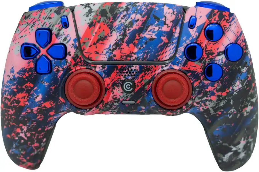 Custom Controllerzz Custom Wireless Controller for PS5 Glacier Burn ...