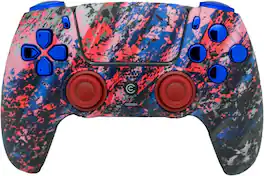 Custom Controllerzz - Custom Wireless Controller for PS5 - Glacier Burn & Blue Chrome Inserts