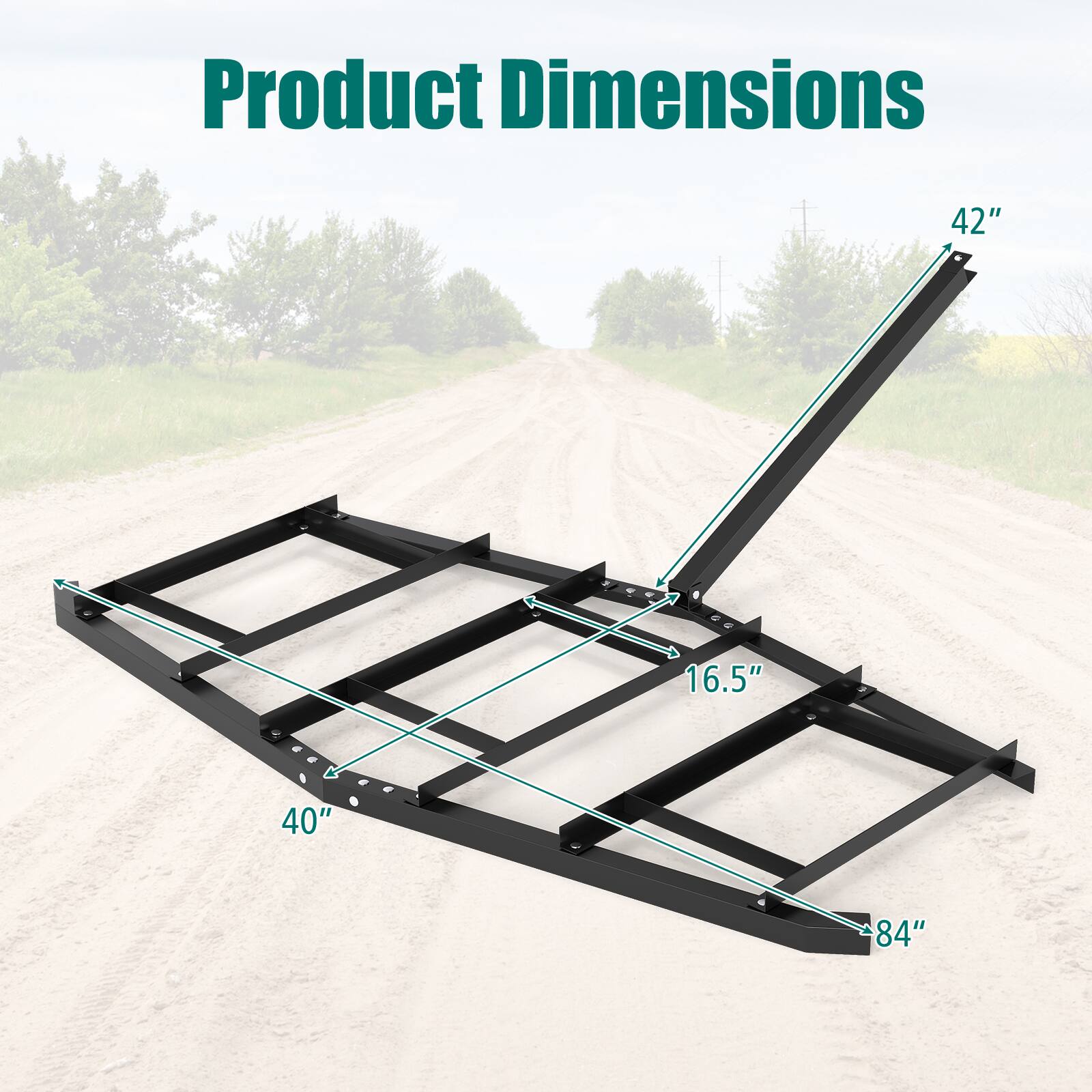 Product Dimensions: 42" x 16.5" x 40" x 84"