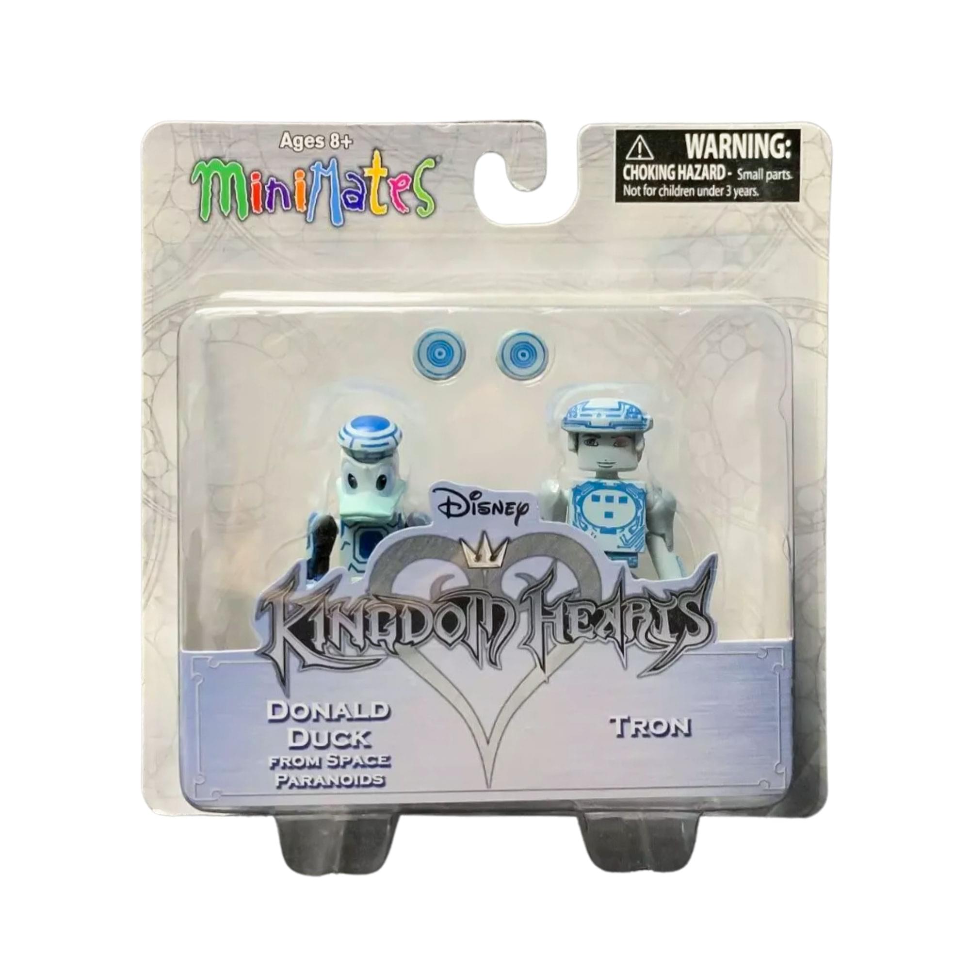 Ages 8+  
MiniMates  
WARNING: CHOKING HAZARD - Small parts. Not for children under 3 years.  
Disney KINGDOM HEARTS  
DONALD DUCK FROM SPACE PARANOIDS  
TRON