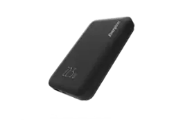 Energizer - Ultimate Lithium 10,000 mAh 3-Port 37.5W max 20W USB-C PD & 15W Qi Wireless Portable Power Bank - Black - Front_Zoom