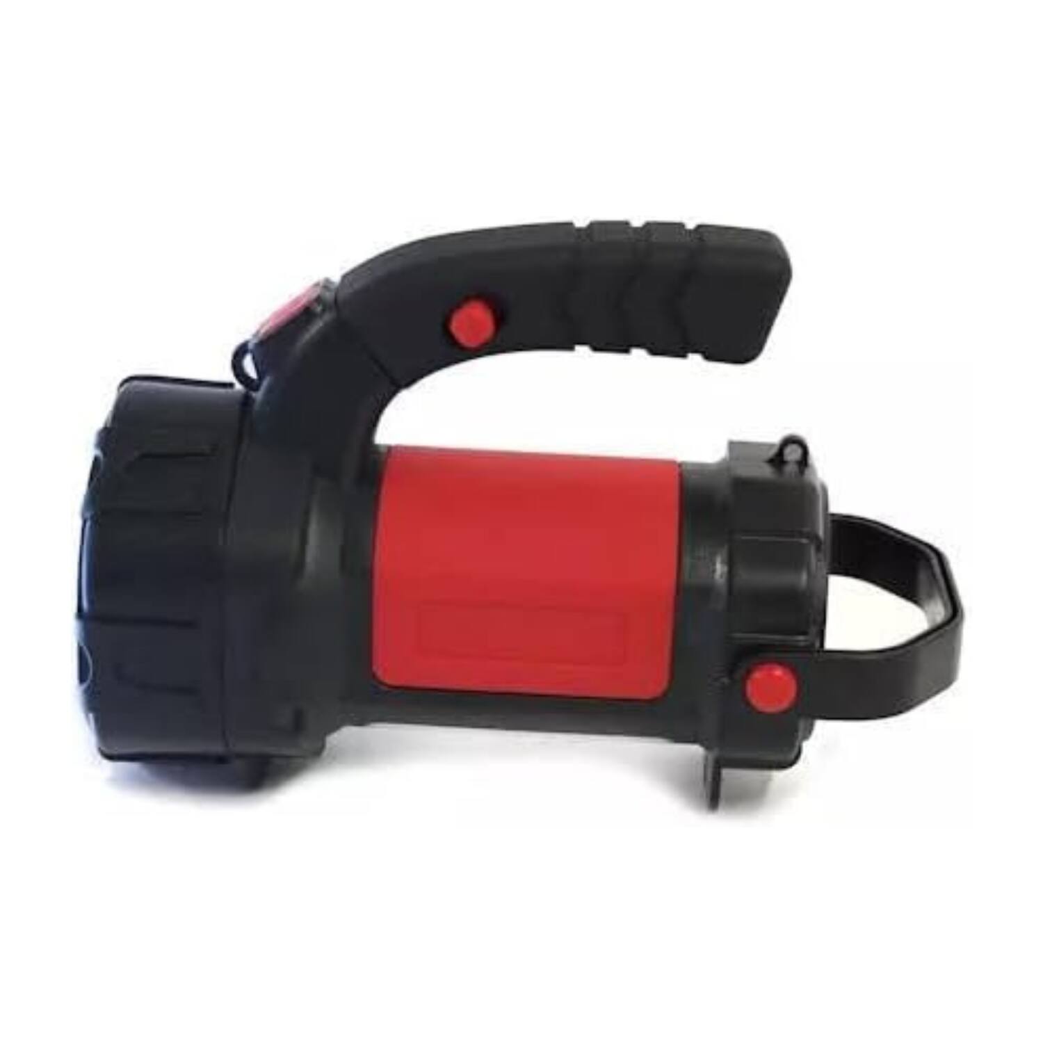 Angle. Stock Preferred - Portable Dual-Mode 15 LED Spotlight & 12 LED Lantern - Red Black.