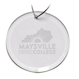 Jardine - Maysville Community and Technical College 3'' Round Glass Ornament - Multicolor