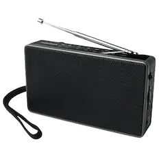 Front. RadioShack - RadioShack Square AM/FM Radio with DC Power and Battery Operation – 1202254.