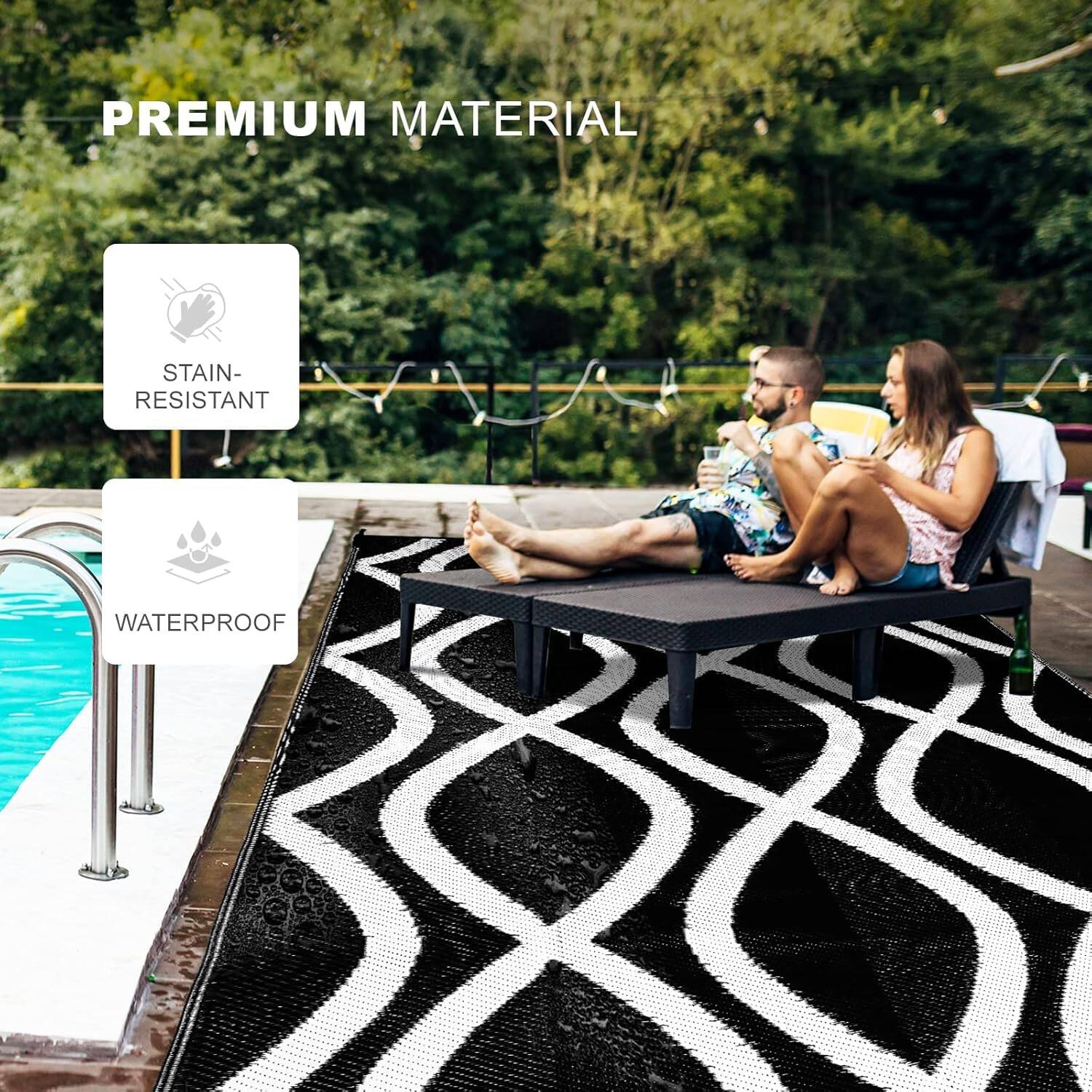 PREMIUM MATERIAL

STAIN-RESISTANT

WATERPROOF