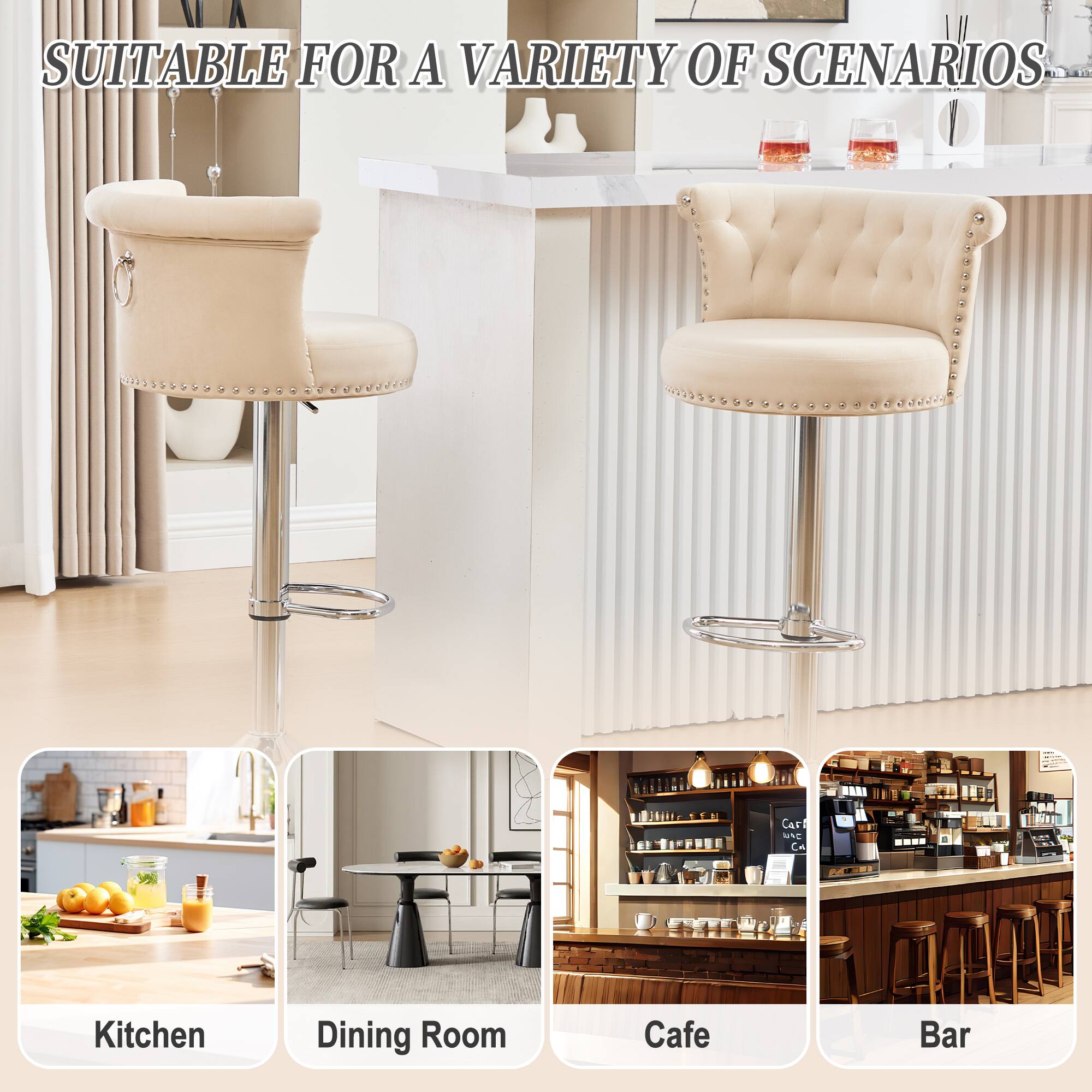 SUITABLE FOR A VARIETY OF SCENARIOS

Kitchen  
Dining Room  
Cafe  
Bar