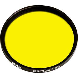 Tiffen - 46mm #15 Glass Filter - Dark Yellow