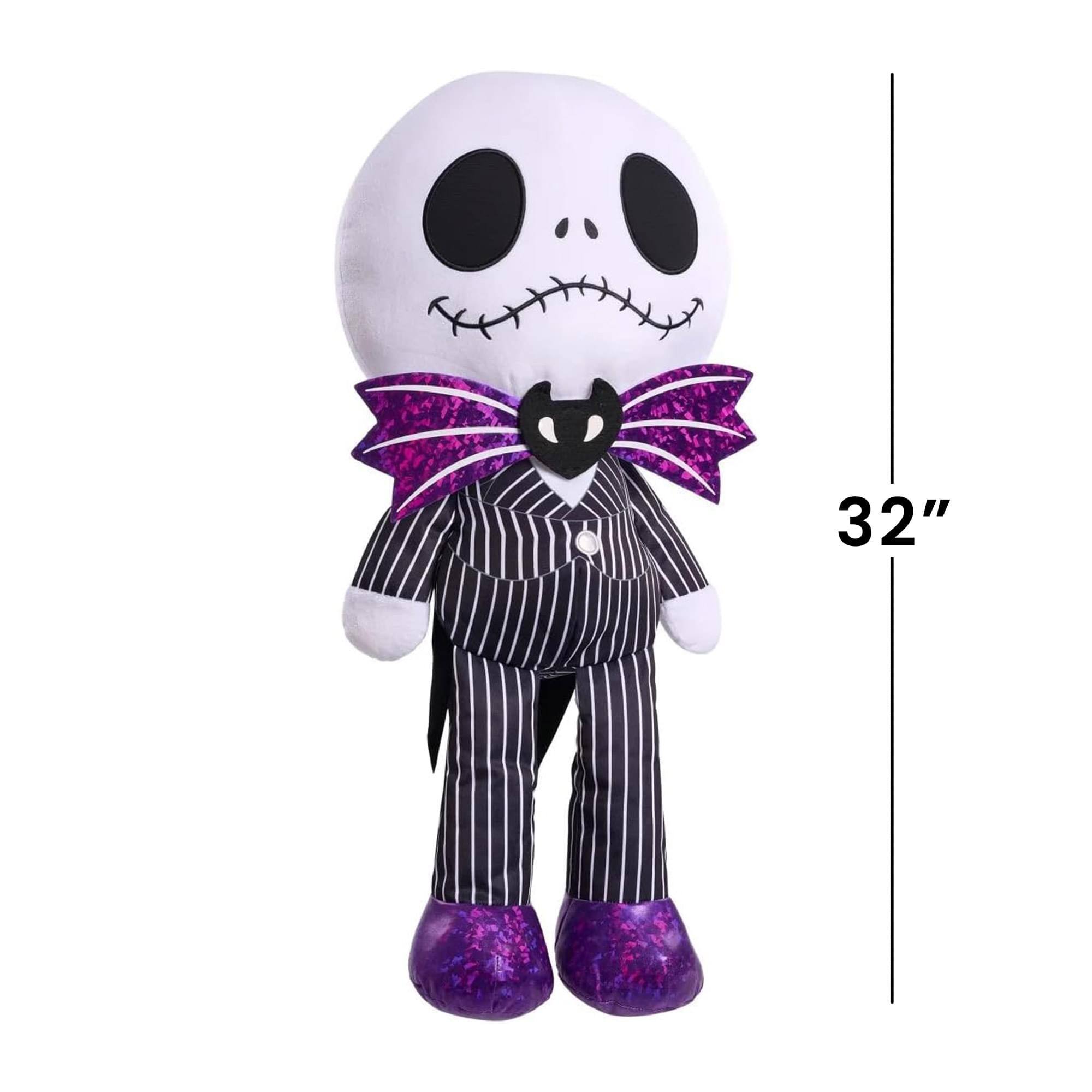 Alt View 3. Disney - Nightmare Before Christmas Jumbo 32 Inch Plush | Jack Skellington - Black/White.