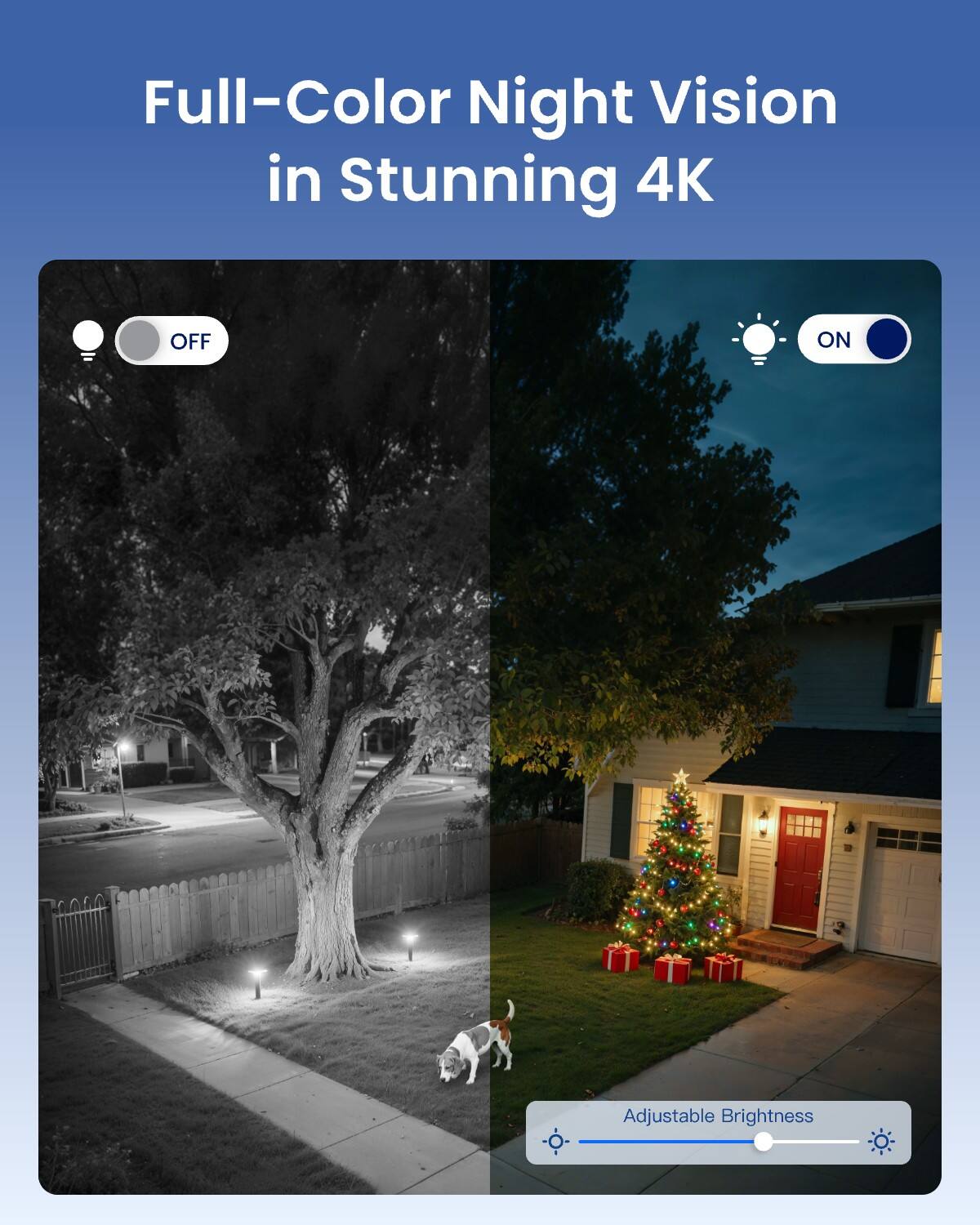 Full-Color Night Vision in Stunning 4K

OFF
ON

Adjustable Brightness
